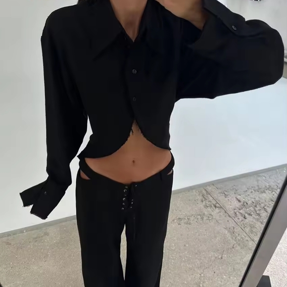 Fashion Loose White Linen Women's Two Pieces Set - Picture 4 of 6